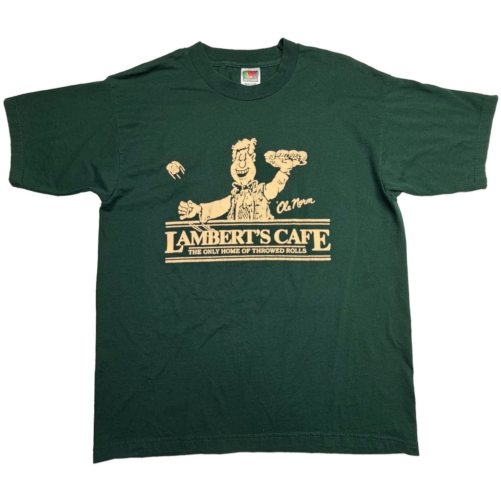 Vintage 1994โ1995 Lambert's Cafe Home of Throwed Rolls Single Stitch T-Shirt
